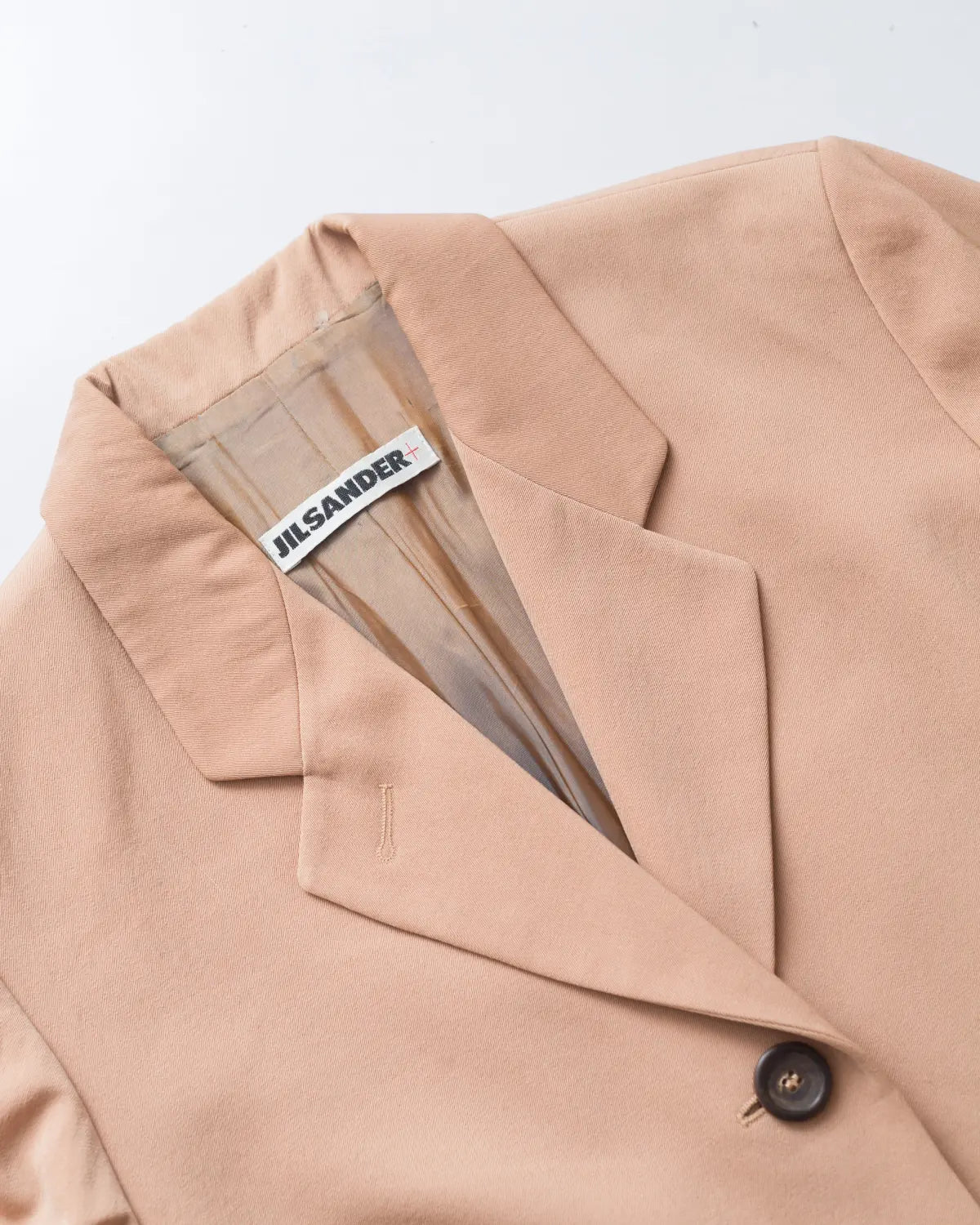 Salmon brushed wool blazer