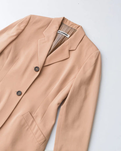 Salmon brushed wool blazer