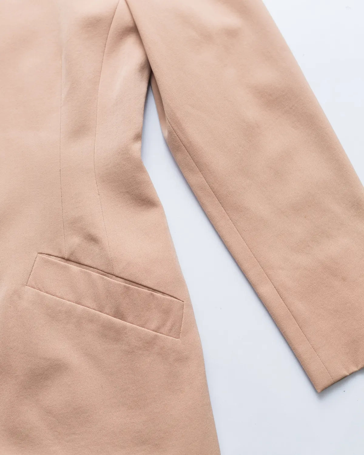 Salmon brushed wool blazer