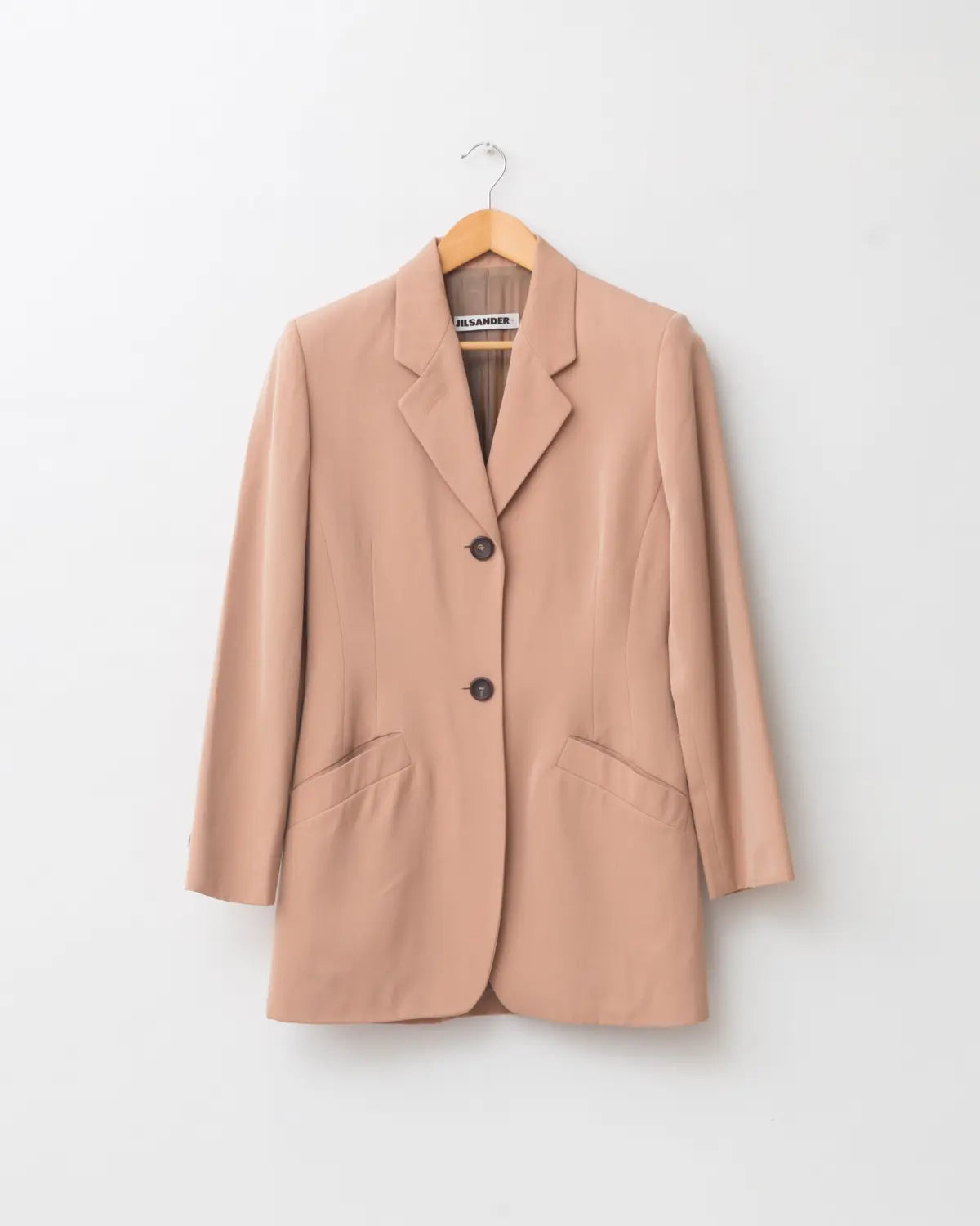 Salmon brushed wool blazer