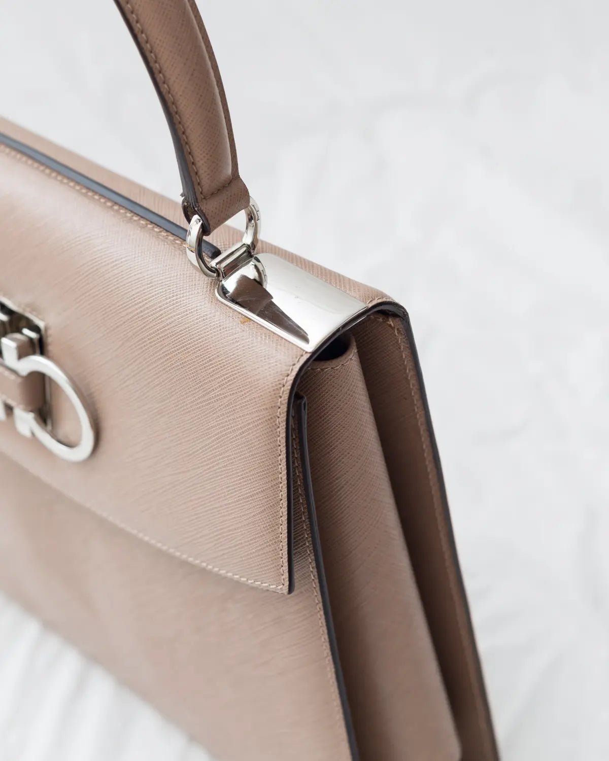 Salvatore ferragamo gancini top handle bag