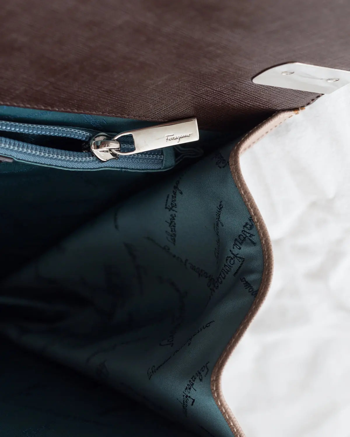 Salvatore ferragamo gancini top handle bag