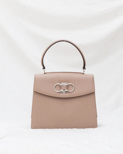 Salvatore ferragamo gancini top handle bag