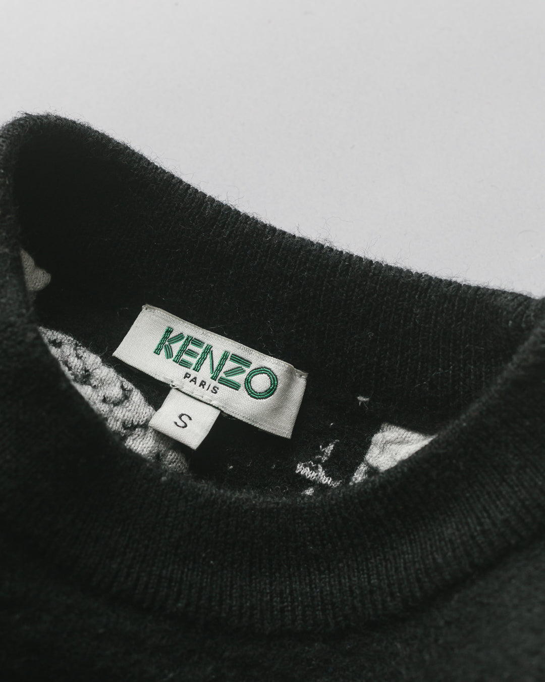 Kenzo scribble ufo tubular jacquard sweater