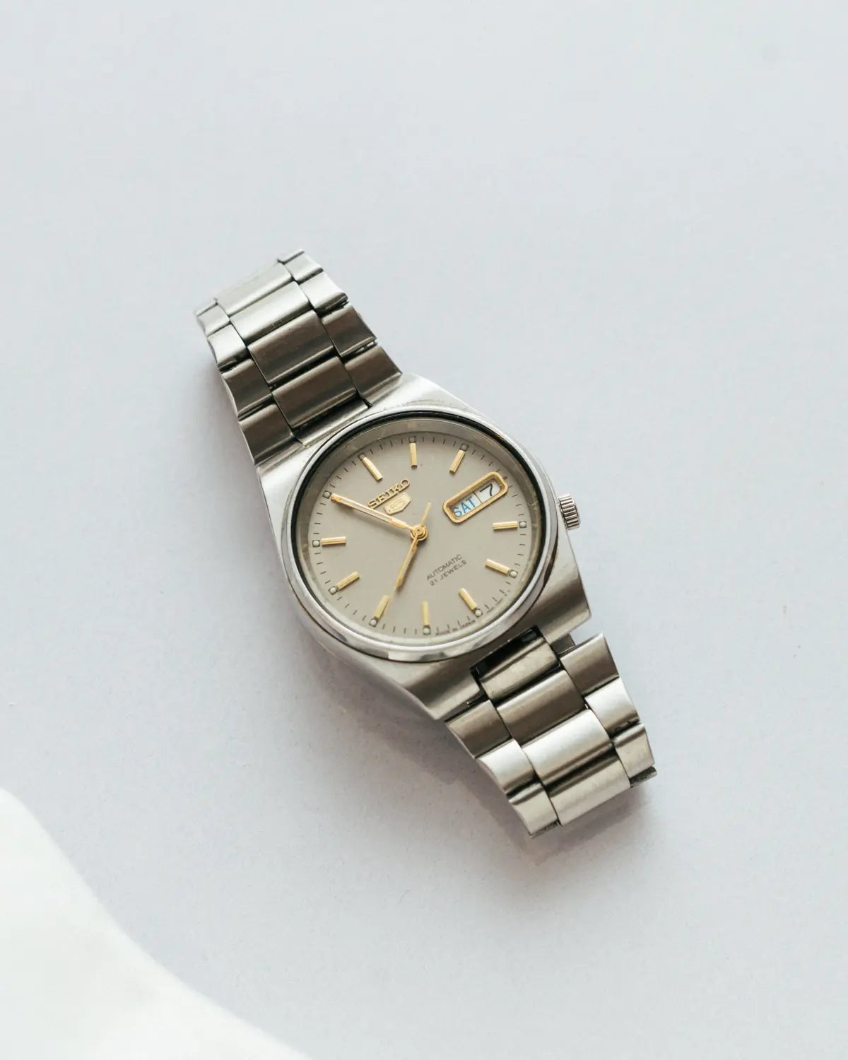 Seiko 5 grey dial