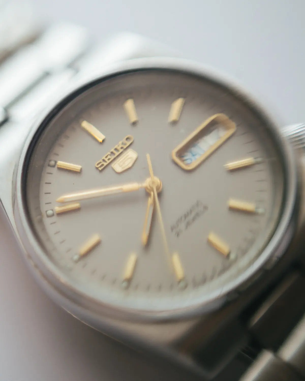 Seiko 5 grey dial