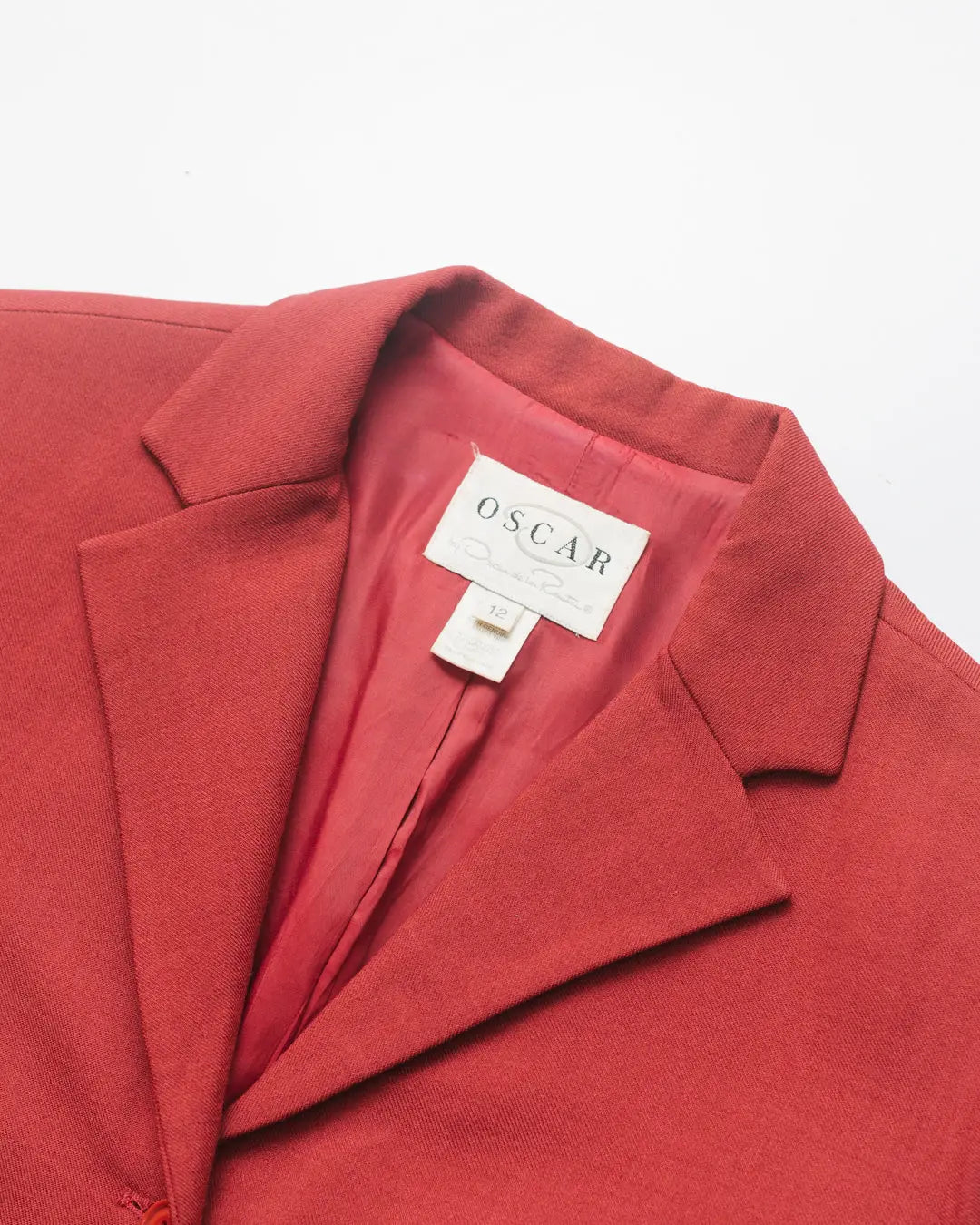 Oscar de la renta snakeskin detail blazer