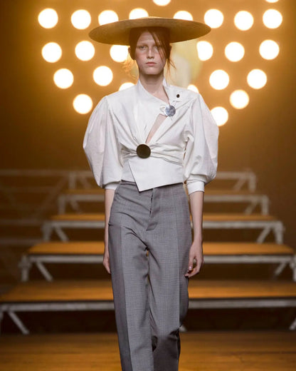 Jacquemus ss17 les santons de provence white cotton top