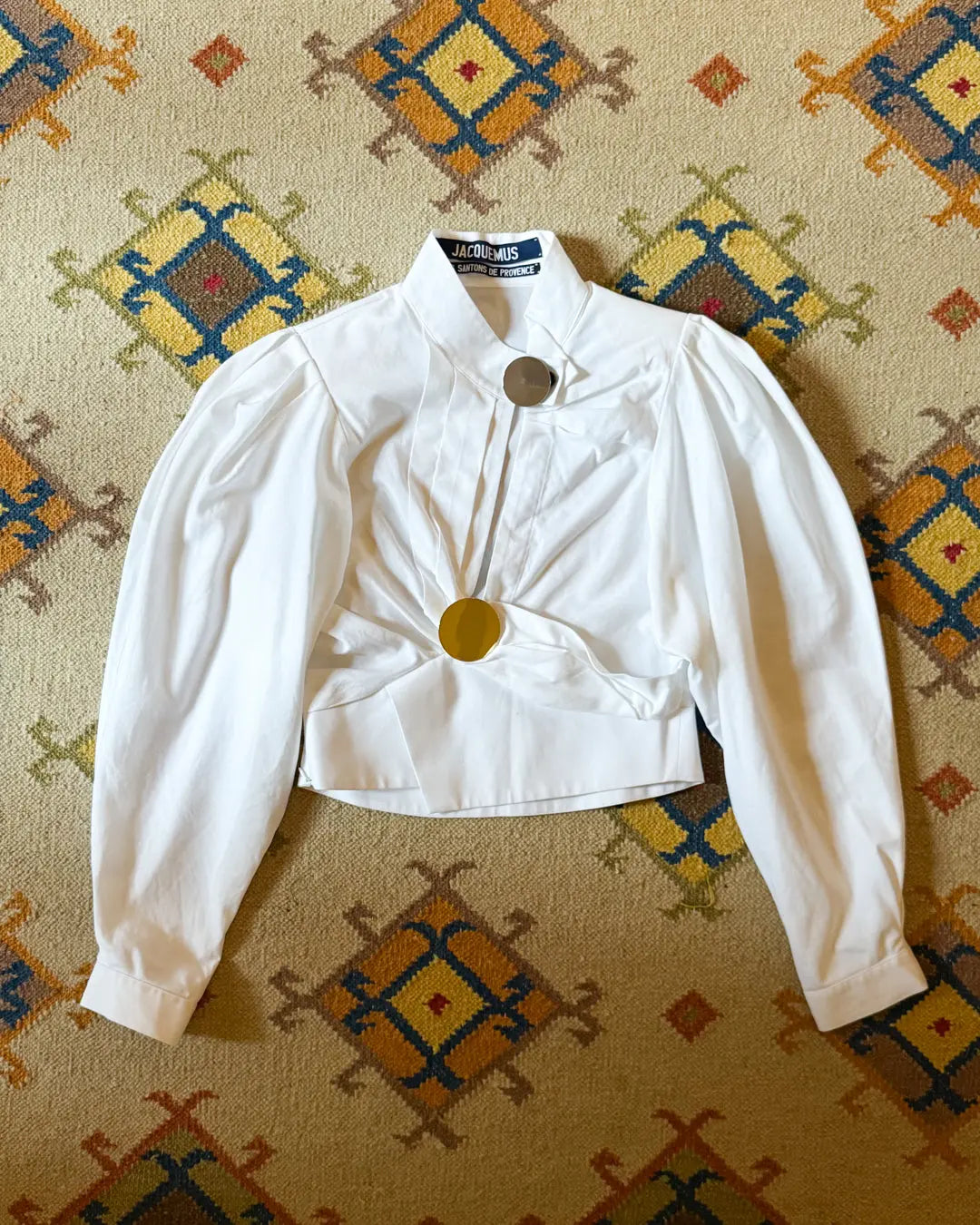 Jacquemus ss17 les santons de provence white cotton top