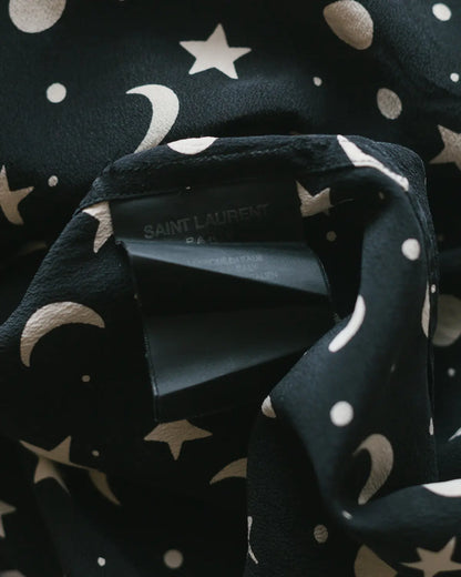 Saint laurent stars & moon silk shirt
