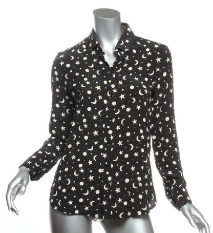 Saint laurent stars & moon silk shirt