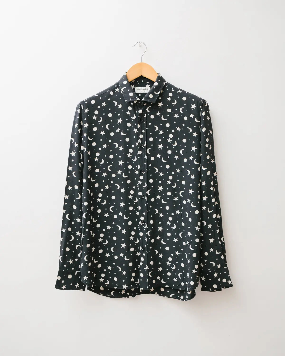 Saint laurent stars & moon silk shirt