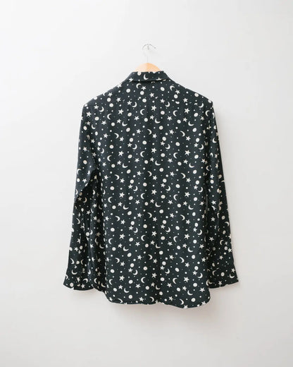 Saint laurent stars & moon silk shirt
