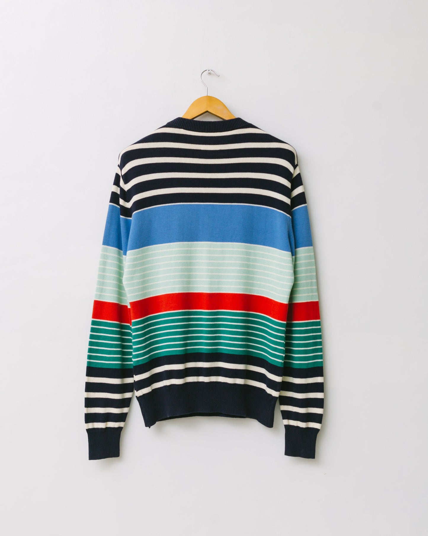 Striped knit pullover