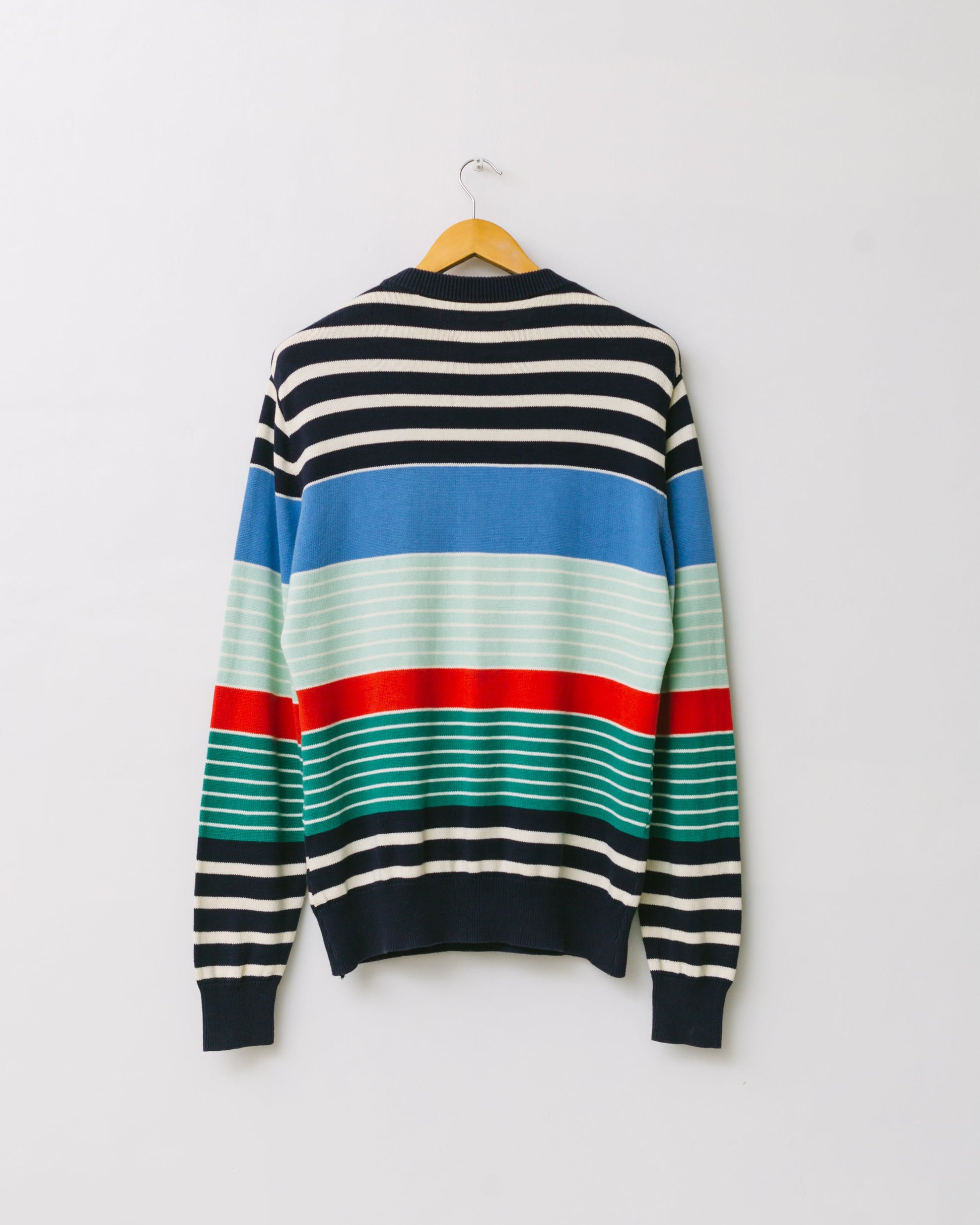 Striped knit pullover