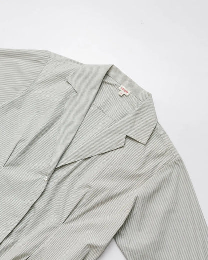 Striped pin - tucked shirt