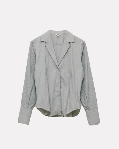 Striped pin - tucked shirt