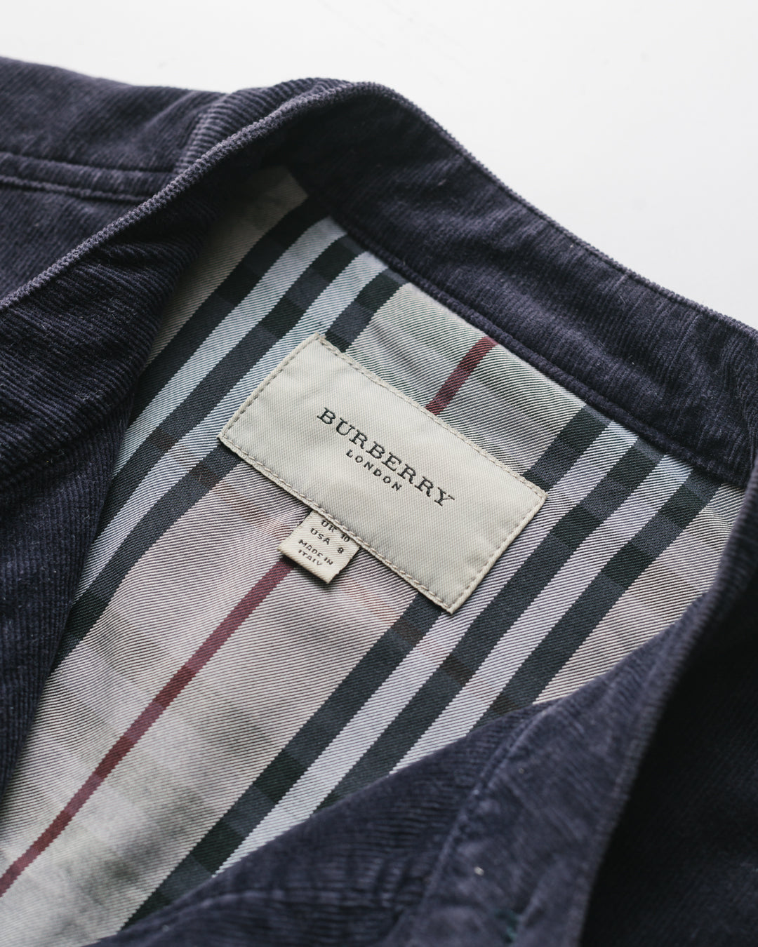 Burberry structured corduroy jacket