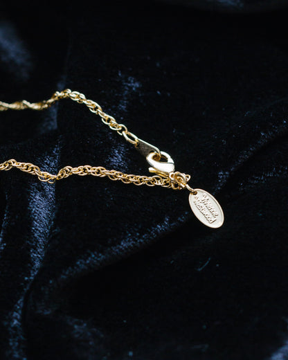 Studded teddy necklace