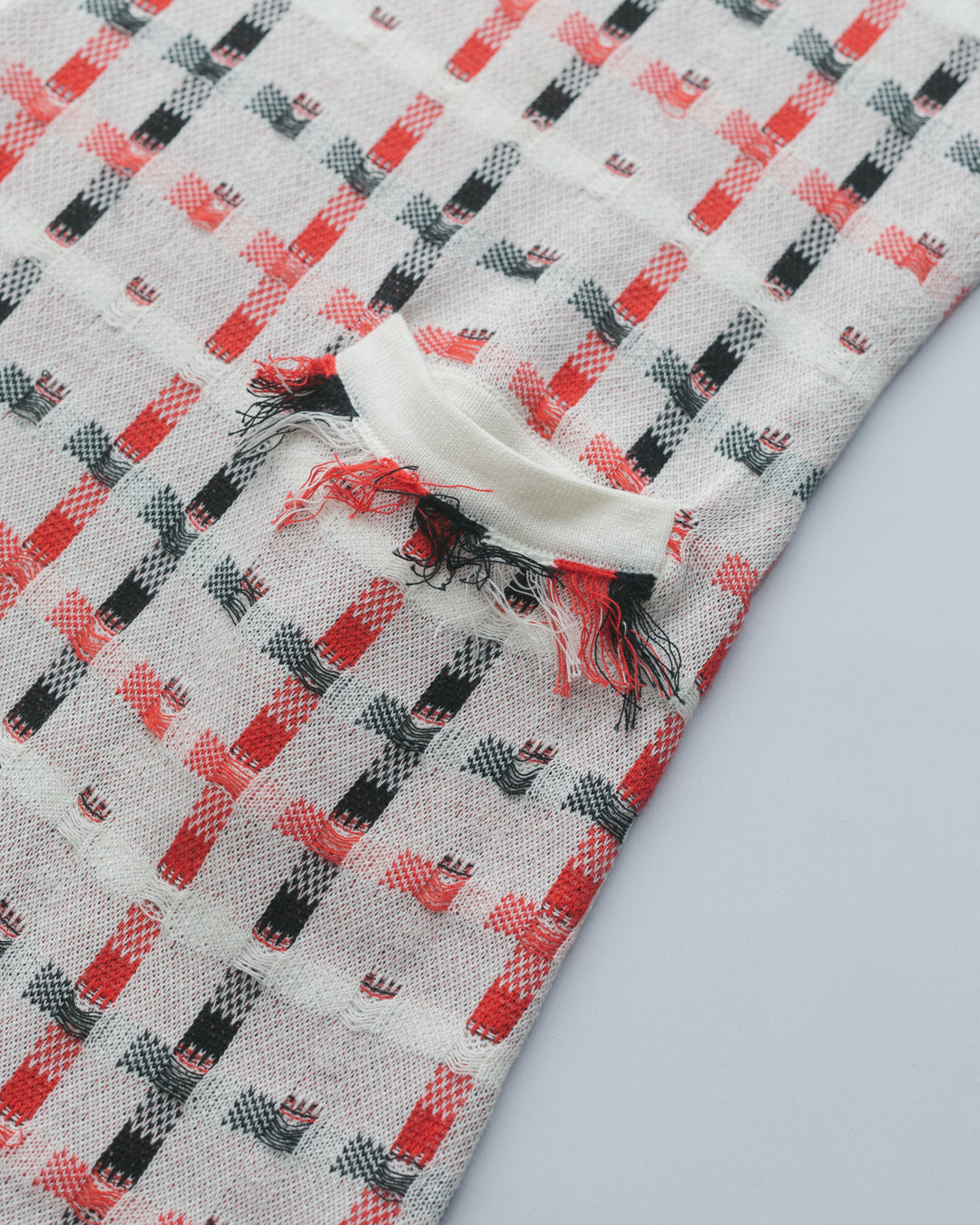 Thom Browne Sleeveless Fringe Detail Knit Dress