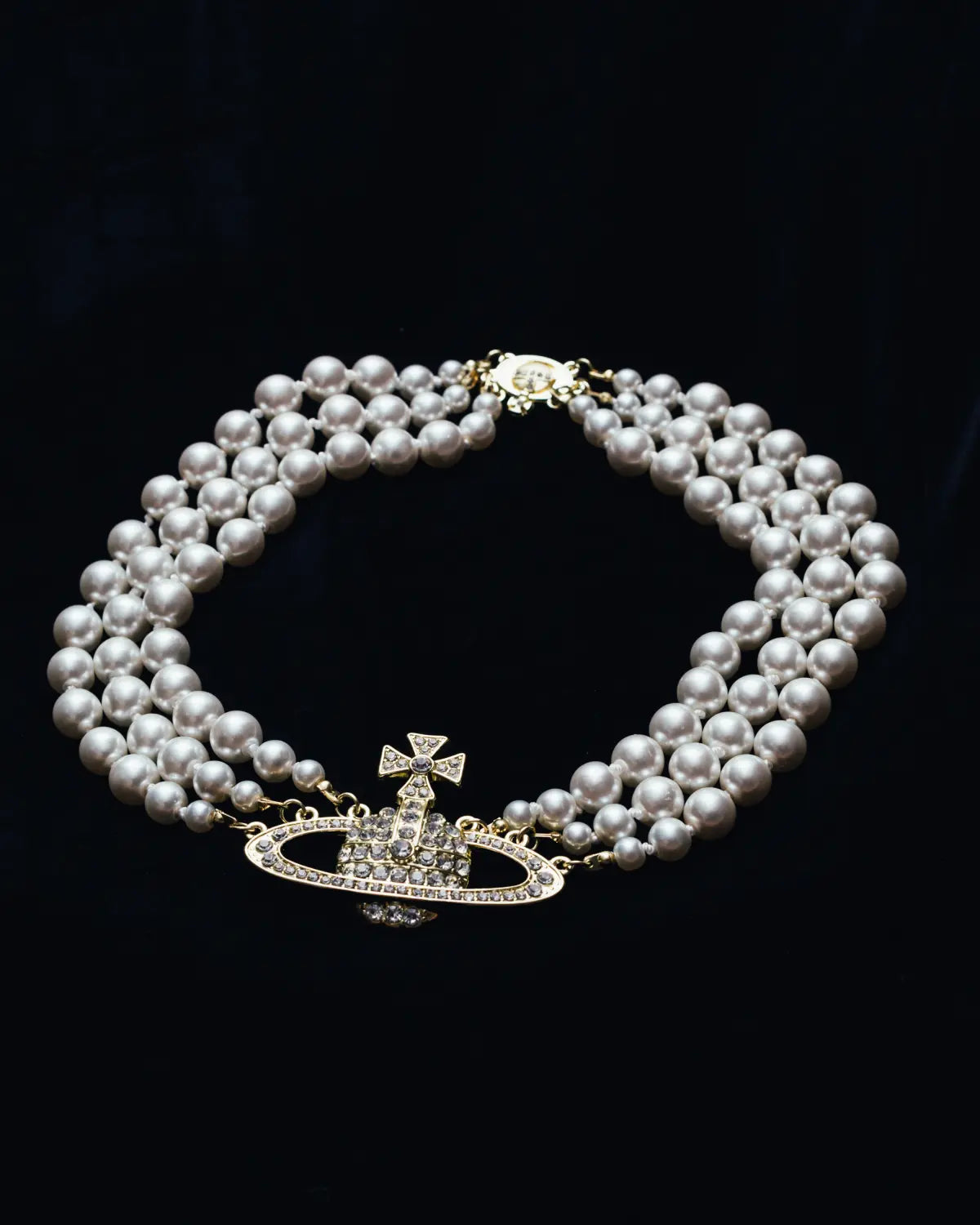 3 layer pearl necklace
