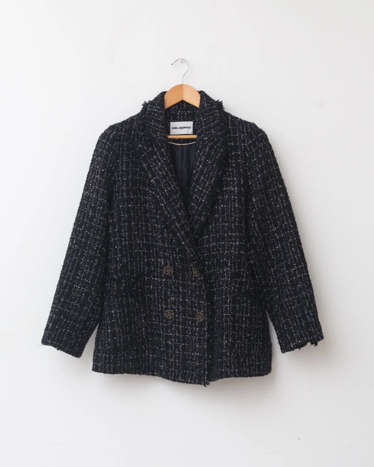 Karl lagerfeld tweed short coat