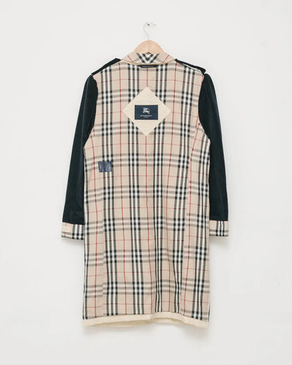 Upcycled inside out burberry coat