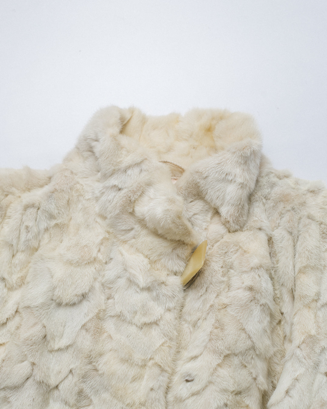 Rabbit fur sweater on sale jacket