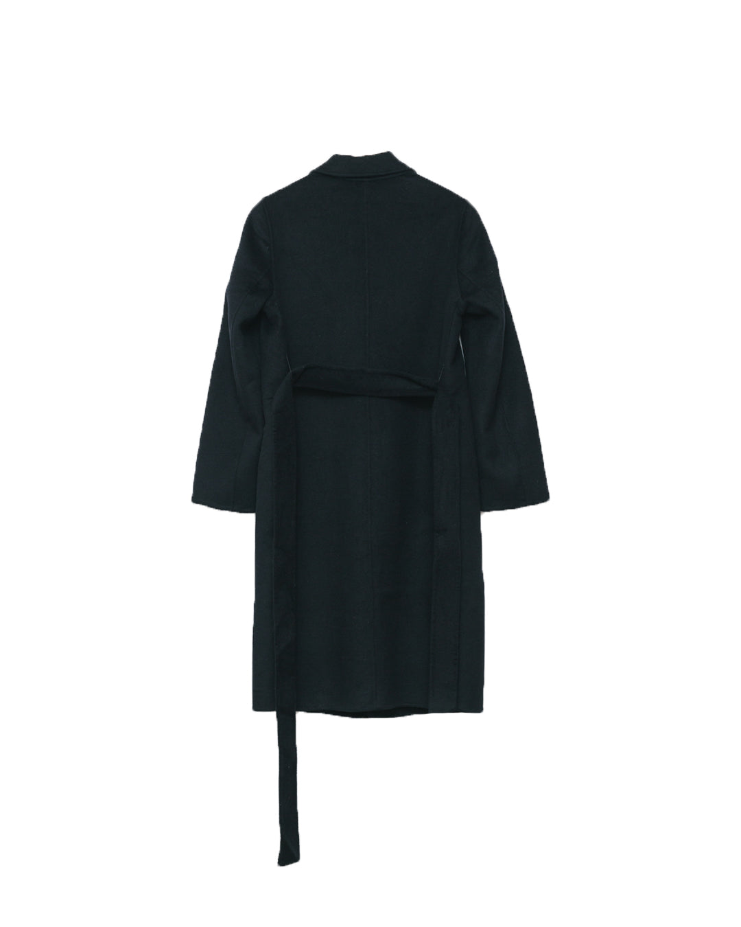 Vera Wang Minimalist Belted Wool Coat