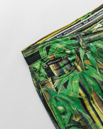 Dolce & gabbana bamboo print trousers