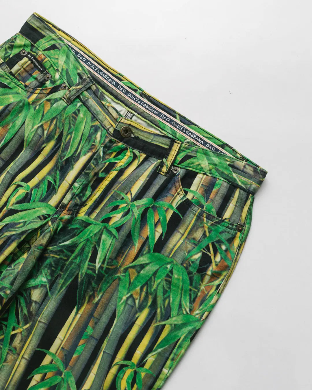 Dolce & gabbana bamboo print trousers