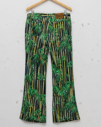 Dolce & gabbana bamboo print trousers