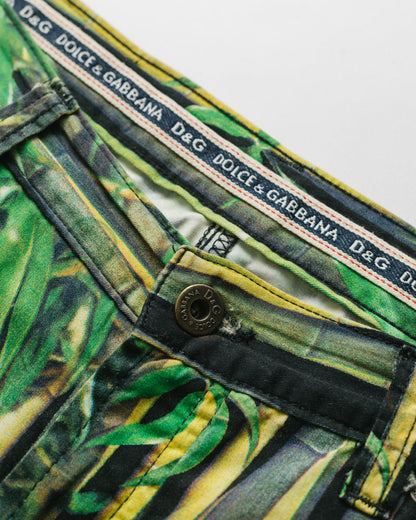 Dolce & gabbana bamboo print trousers