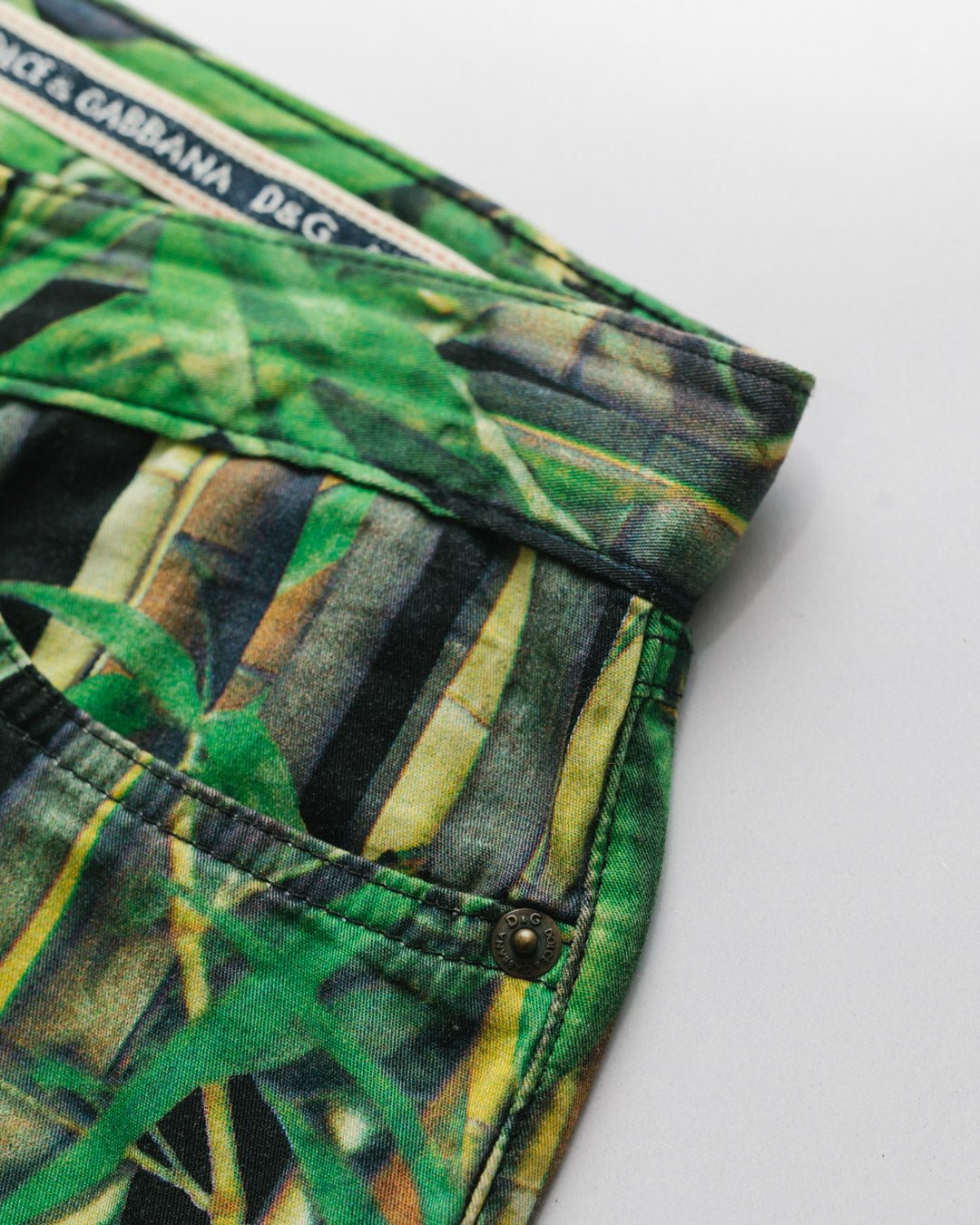 Dolce & gabbana bamboo print trousers