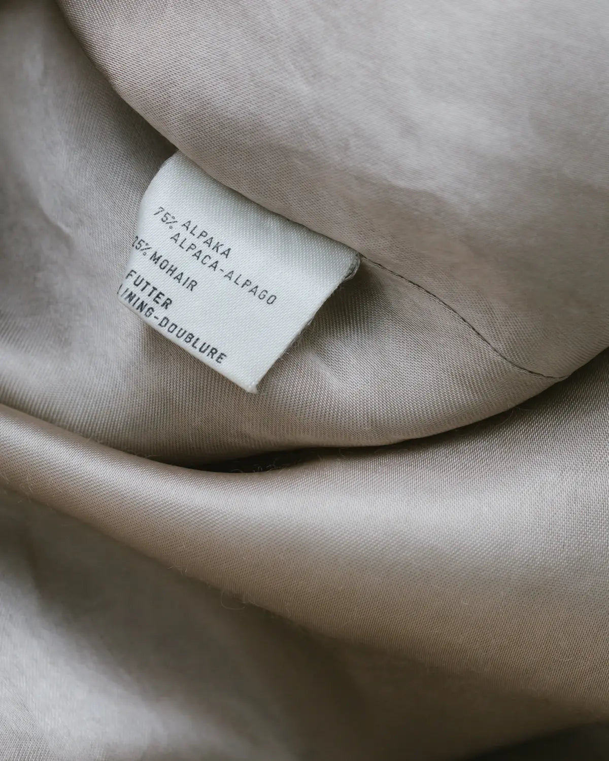 Vintage alpaca & mohair coat