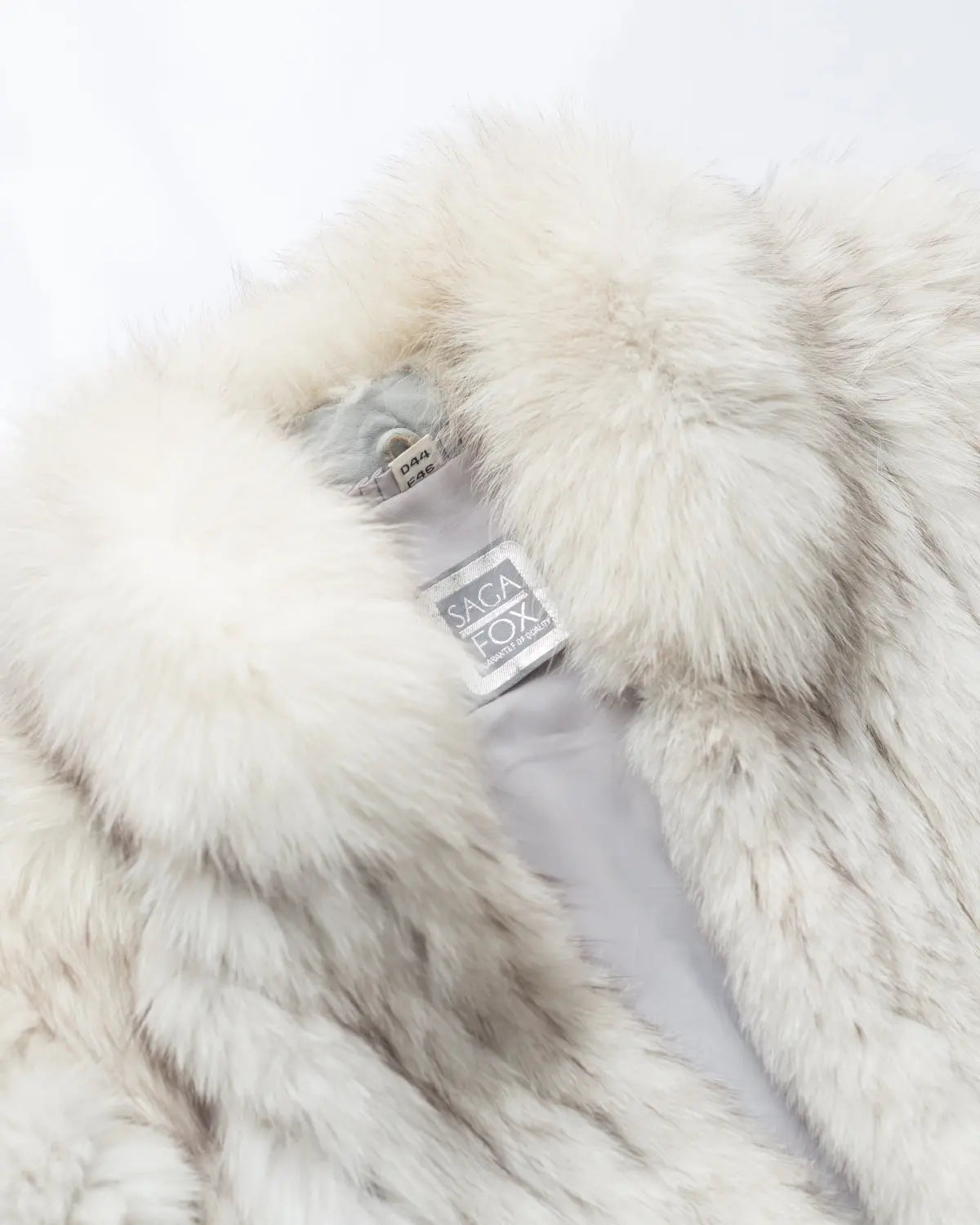 Saga fur vintage blue fox jacket