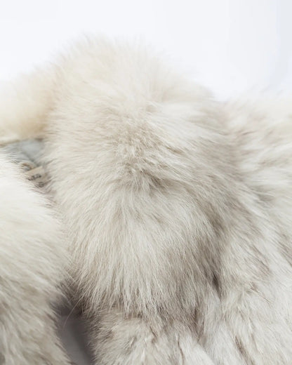 Saga fur vintage blue fox jacket