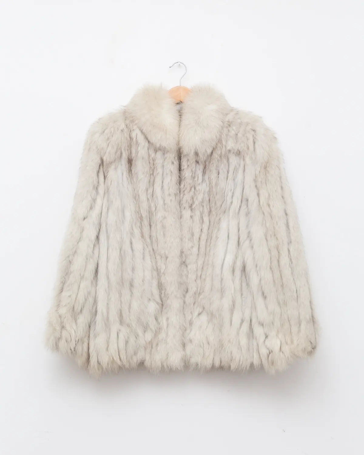 Saga fur vintage blue fox jacket