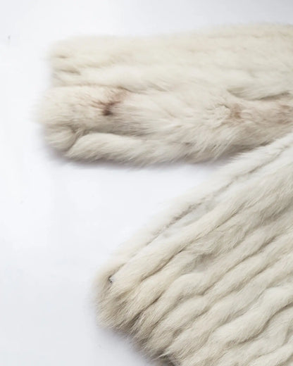 Saga fur vintage blue fox jacket