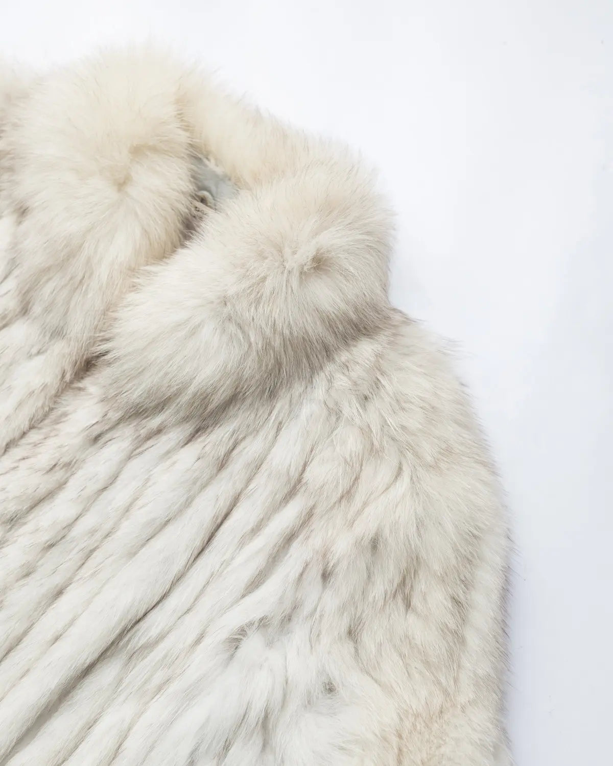 Saga fur vintage blue fox jacket