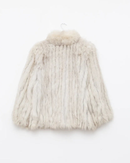 Saga fur vintage blue fox jacket