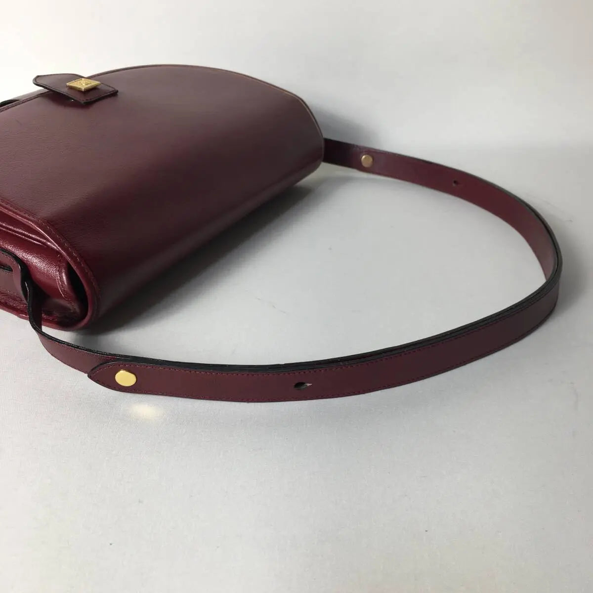 Aimée vintage bordeaux box calf christian dior bag