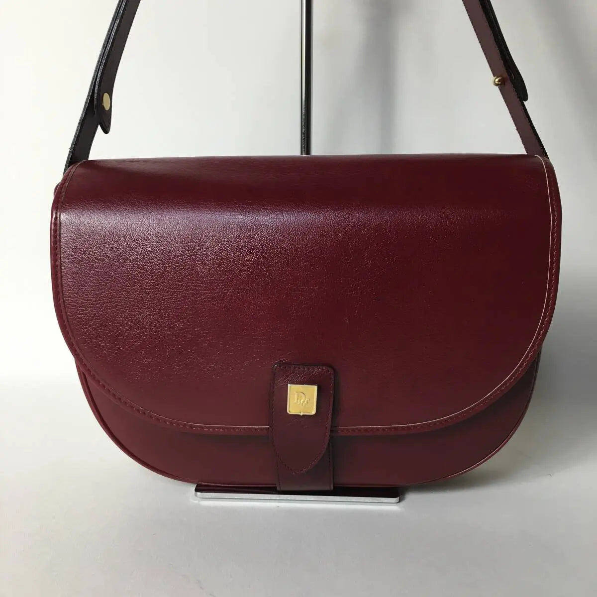 Aimée vintage bordeaux box calf christian dior bag