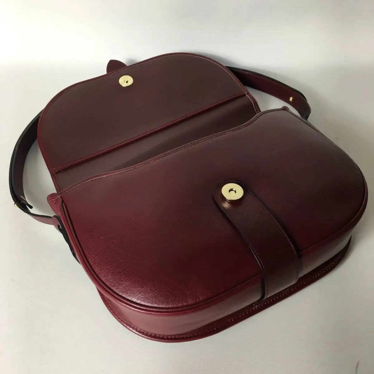 Aimée vintage bordeaux box calf christian dior bag