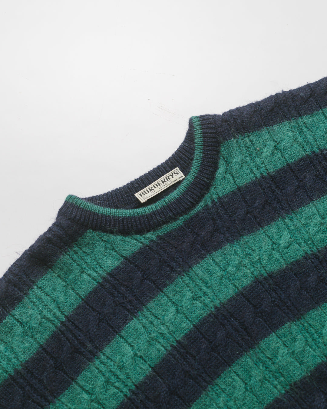 Vintage burberry alpaca & wool pullover