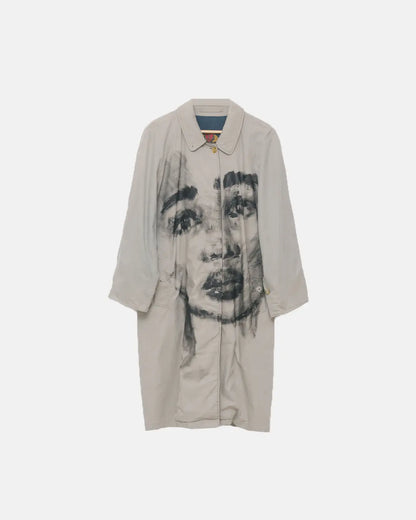 Vintage Burberry Handpainted Portrait Coat