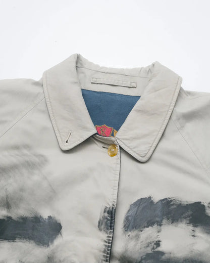 Vintage Burberry Handpainted Portrait Coat