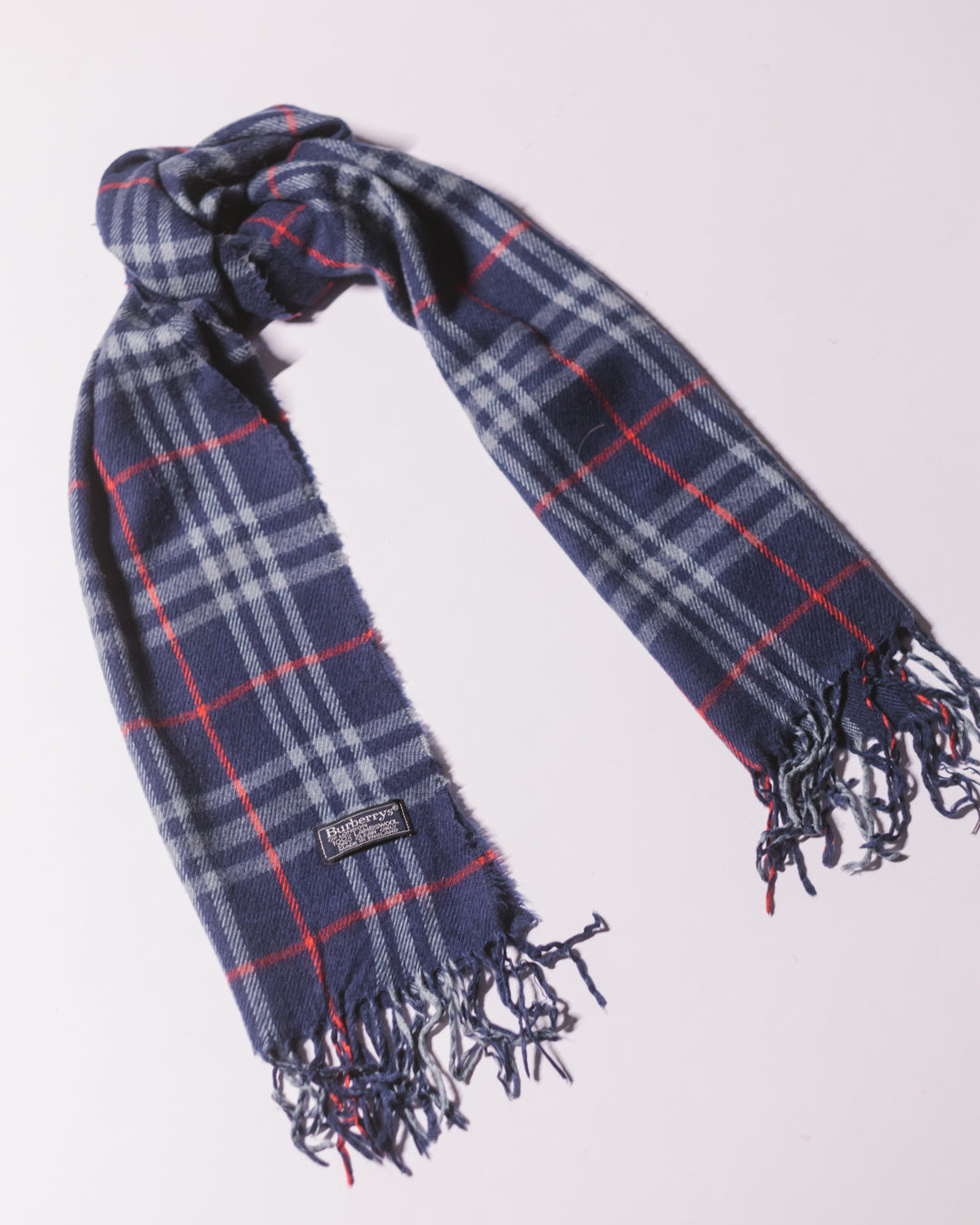 Vintage burberry lambswool scarf