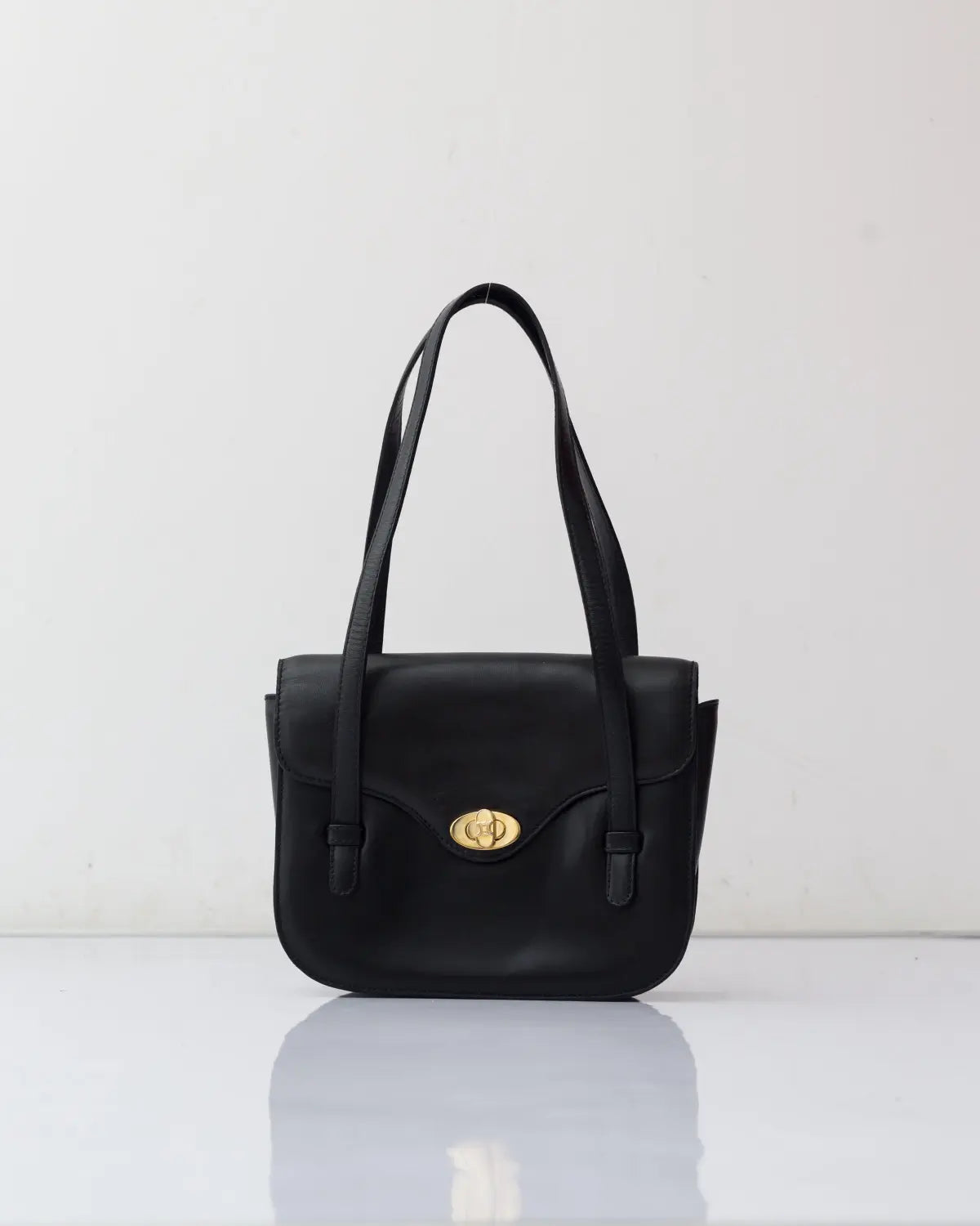 Celine vintage box calf shoulder bag