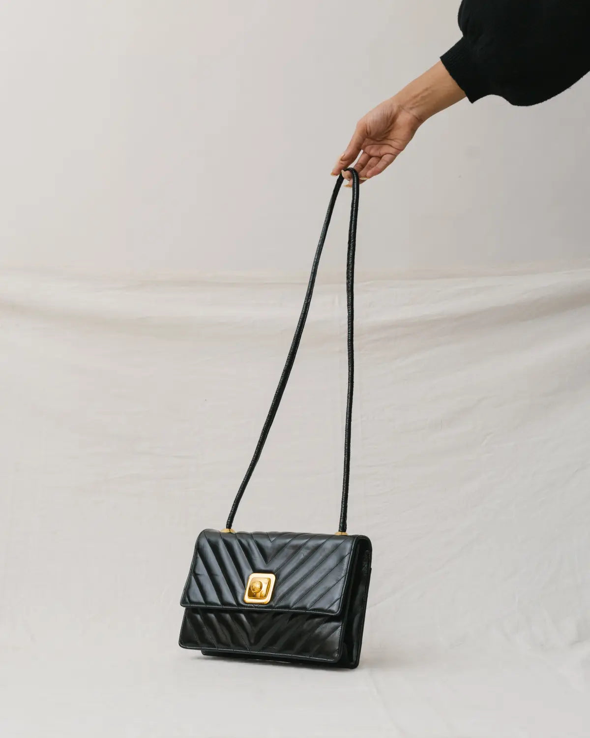 Chevron flap shoulder/crossbody
